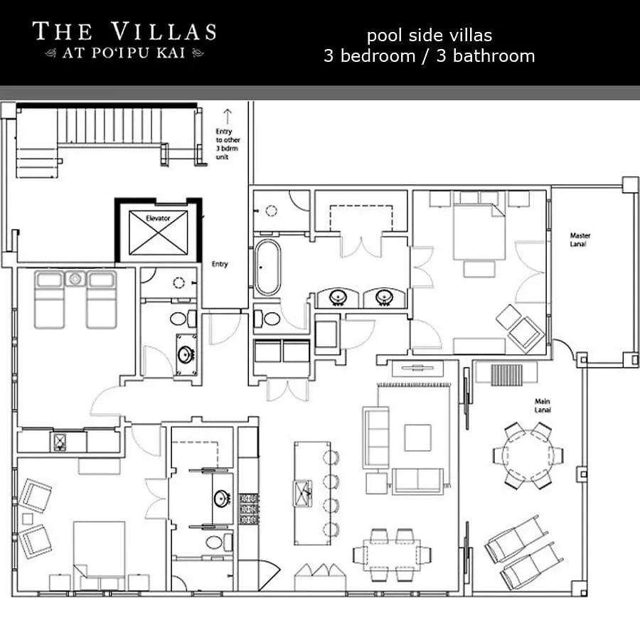Ground Floor Poolside Villa Short Walk From Top Beach In Kauai With Great Pool Koloa